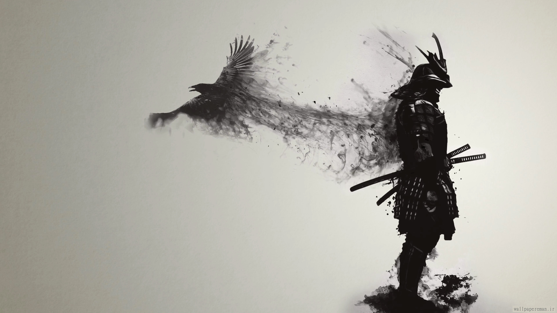 black-crow-samurai-4k