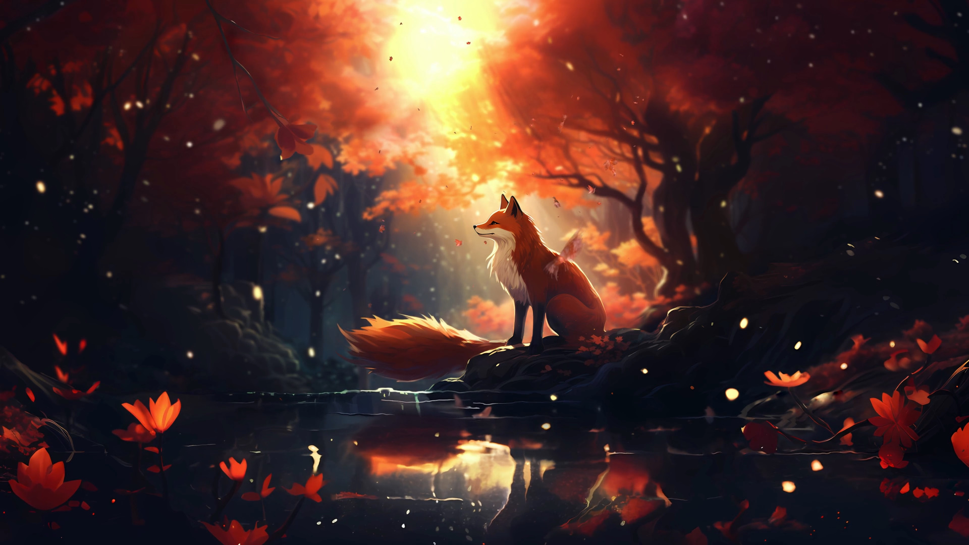 fox-in-fall-4k