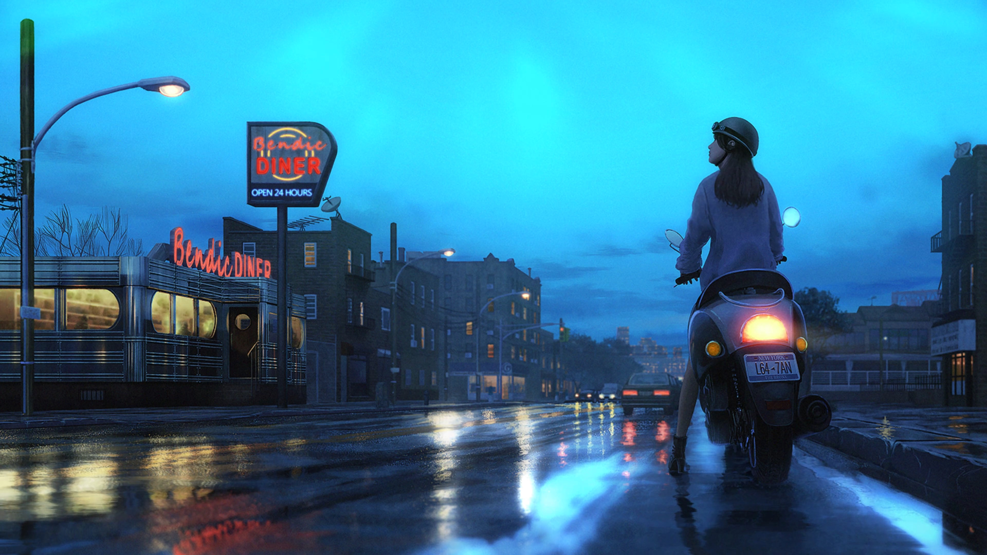 scooter-girl-4k