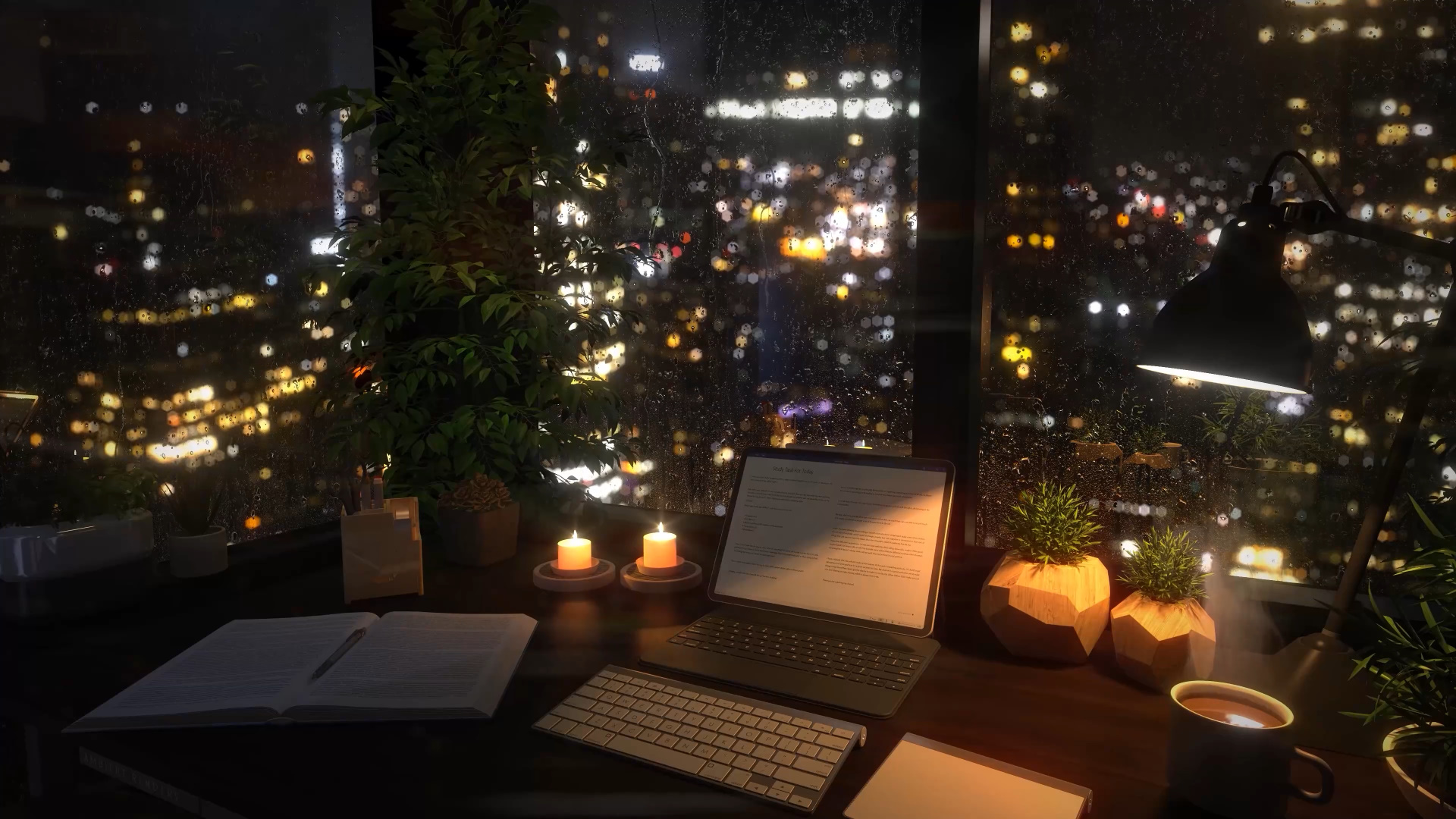 study-room-with-rain-4k